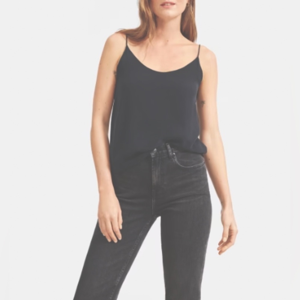 Everlane Blue Grey Sleeveless Flowy Silky Classic Camisole size XS